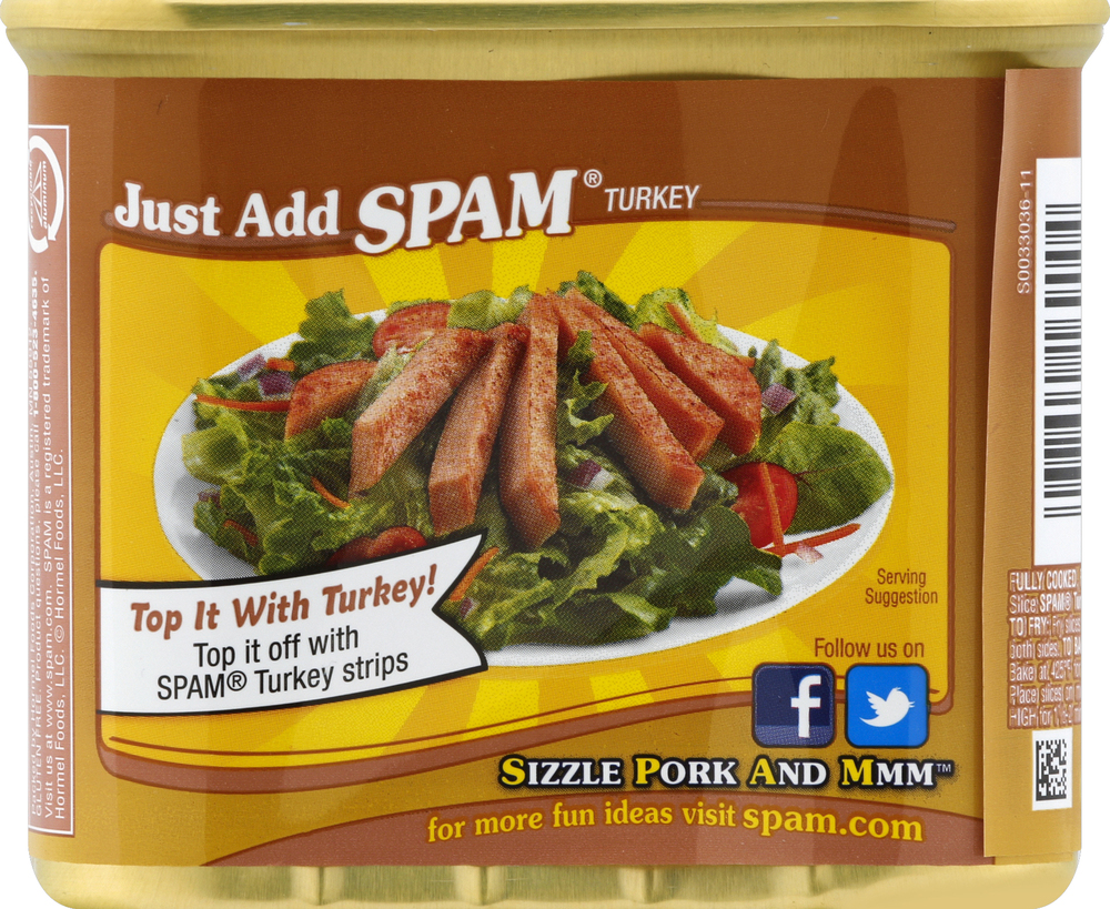 Spam Spam, Turkey, Oven RoastedPlanogramBack