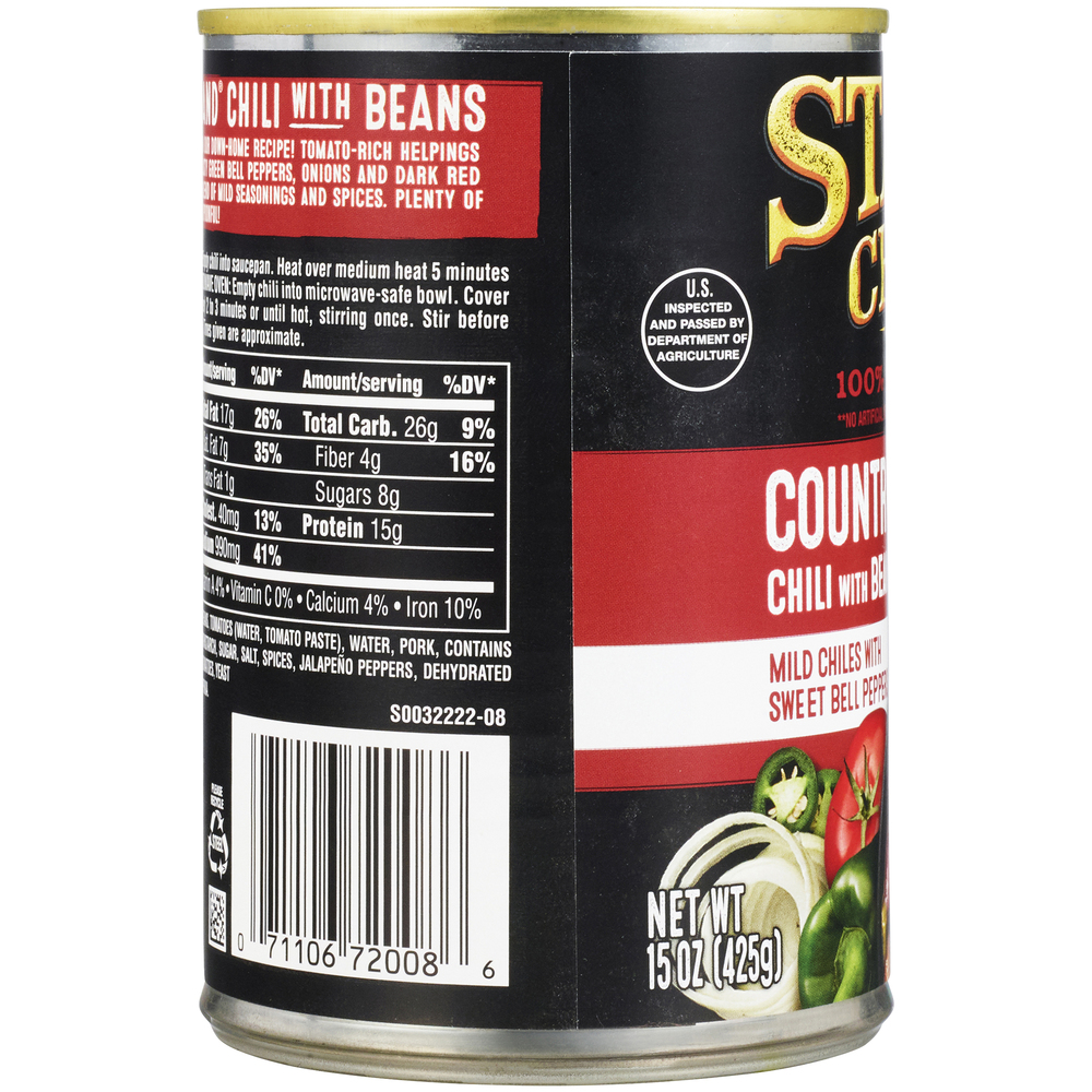 Stagg Chili Country Brand w/Beans ChiliPlanogramLeft