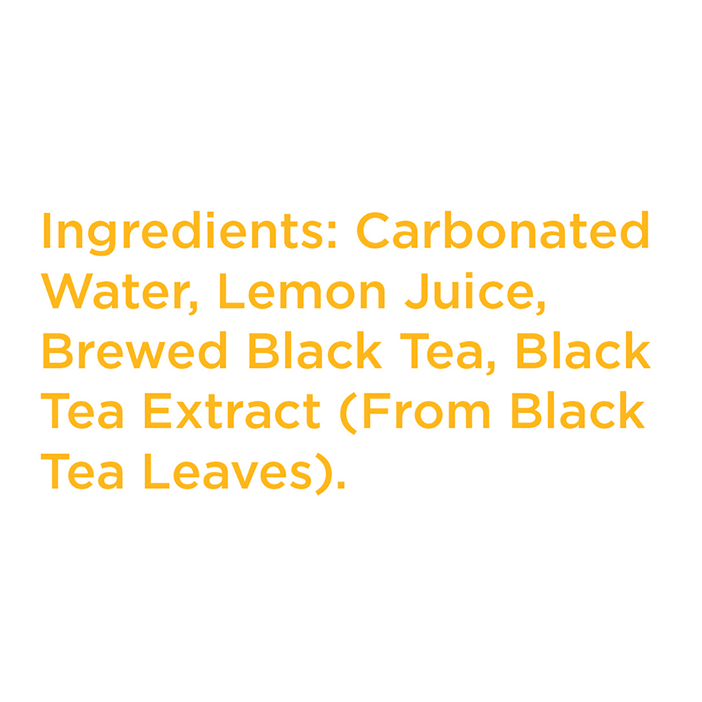 Spindrift Sparkling Water, Unsweetened, Half Tea & Half LemonIngredients