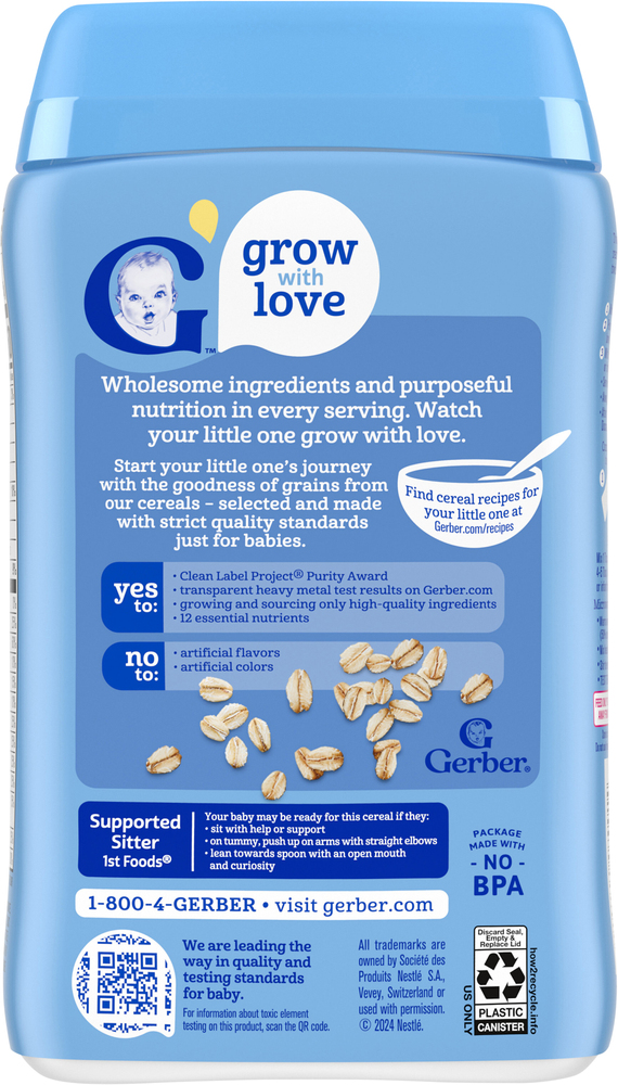 Supported outlet sitter cereal