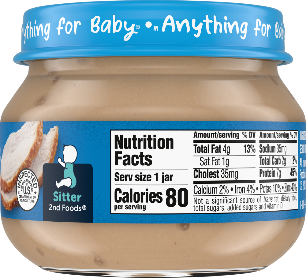 Gerber turkey and gravy top baby food