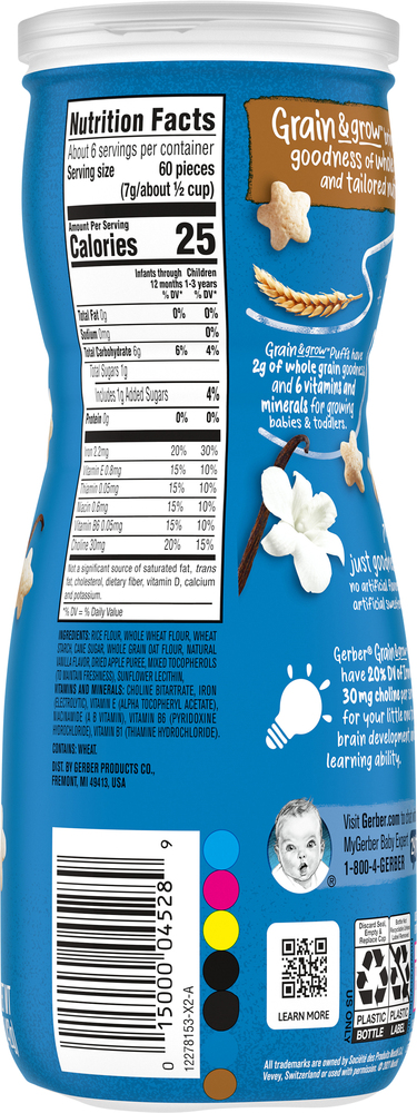 Baby puffs deals vanilla