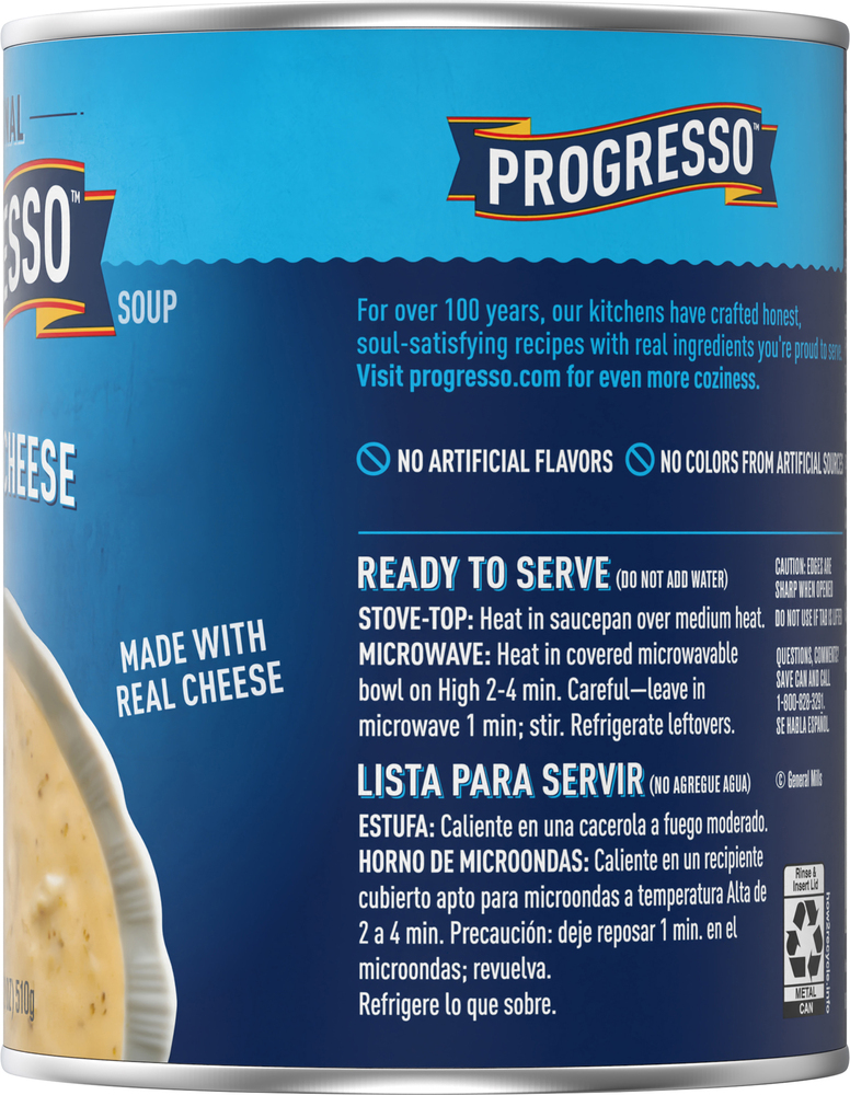 Progresso Soup, Traditional, Broccoli CheesePlanogramRight