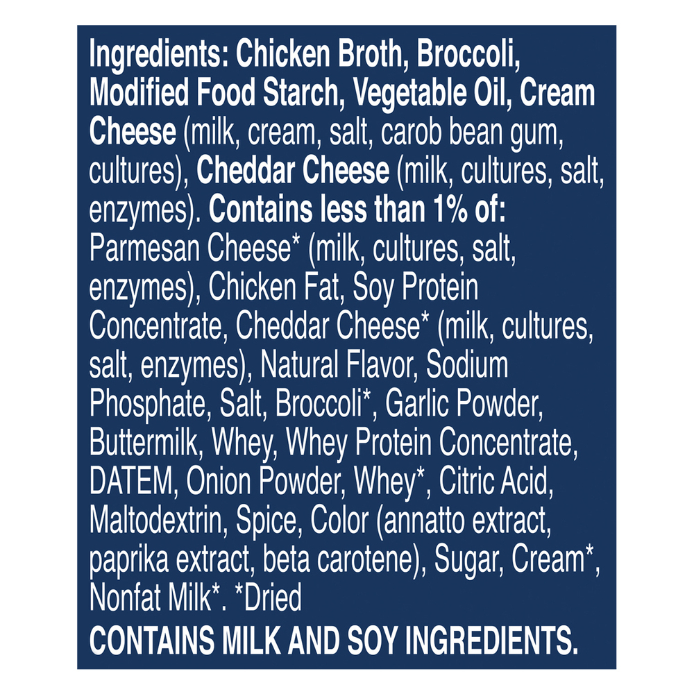 Progresso Soup, Traditional, Broccoli CheeseIngredients