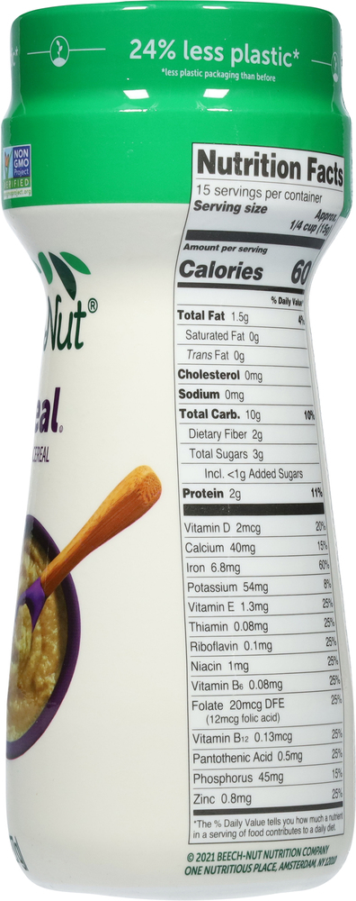Beechnut oatmeal ingredients clearance