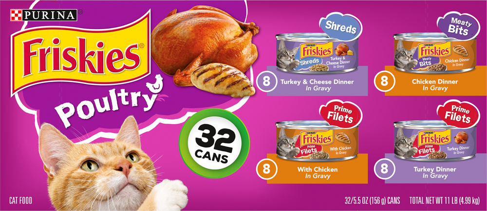 Friskies chicken dinner deals in gravy