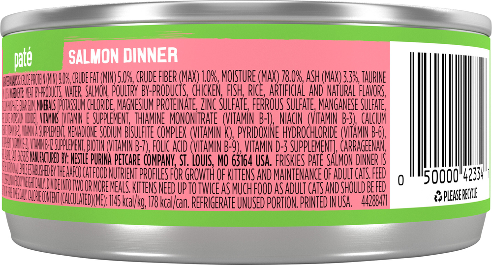 Friskies Cat Food Salmon Dinner Pate