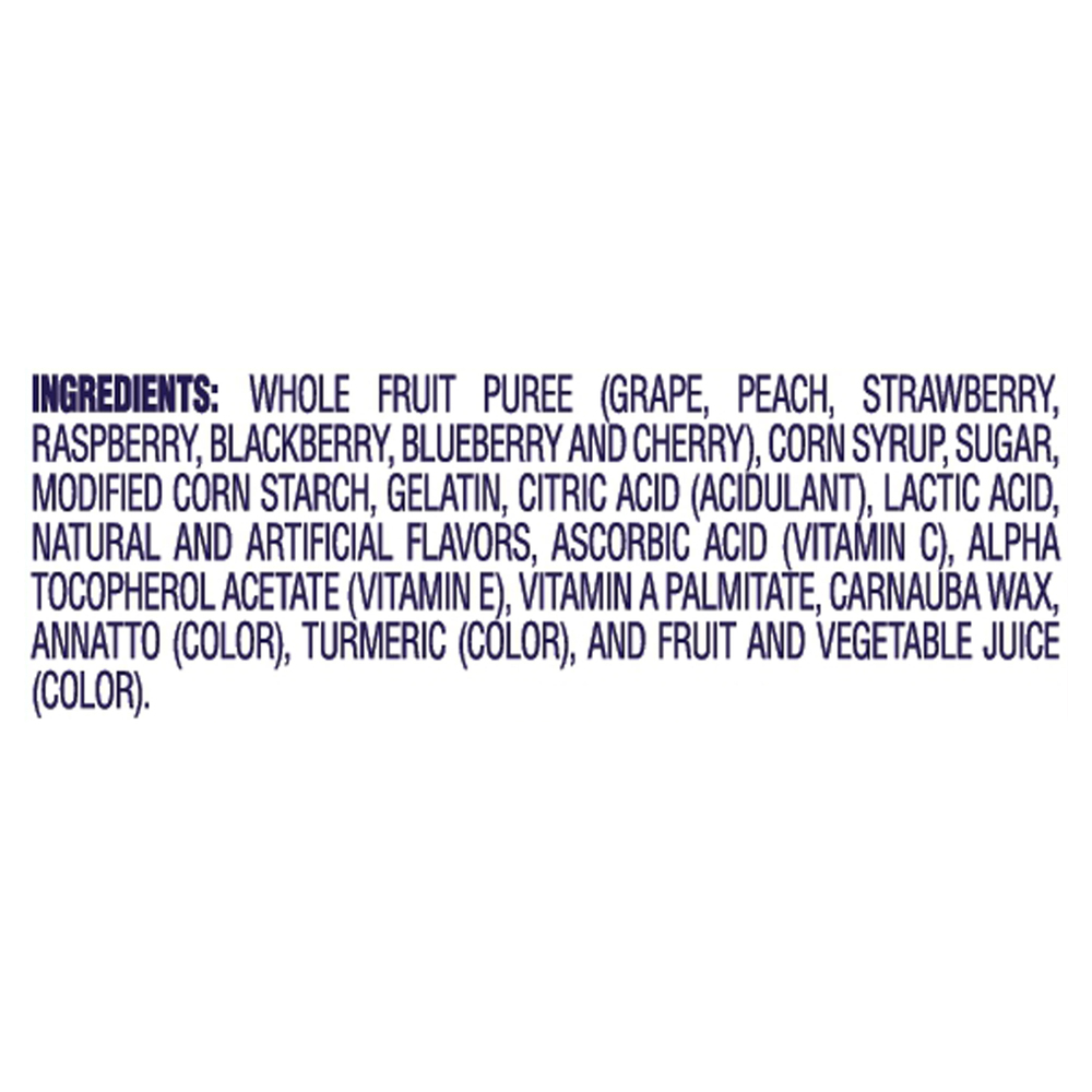 Welch's Fruit Snacks, Berries 'N CherriesIngredients