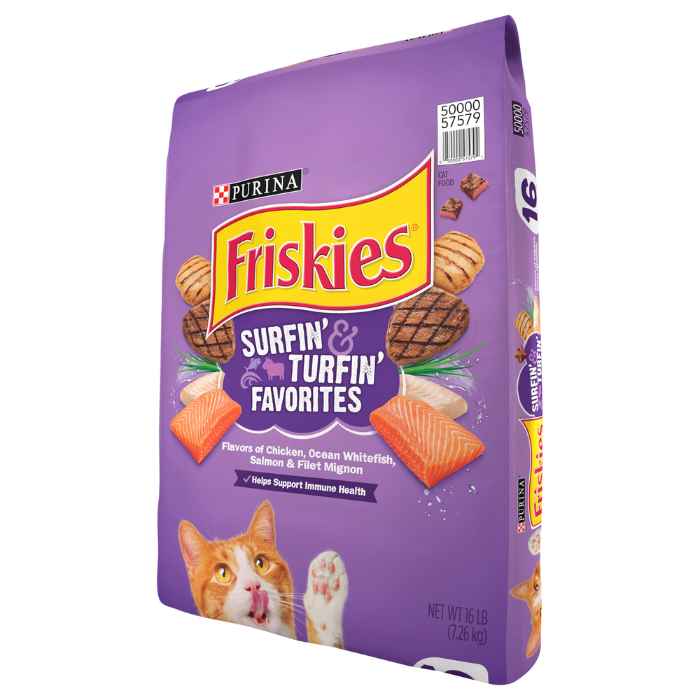 Friskies Cat Food Chicken Ocean Whitefish Salmon Filet Mignon