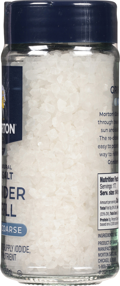 Morton All-Natural Grinder Refill Extra Coarse Sea Salt-Planogram-Right