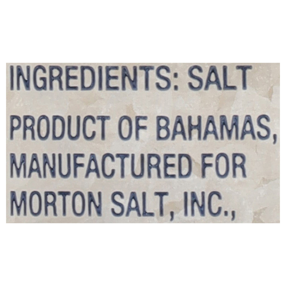 Morton All-Natural Grinder Refill Extra Coarse Sea Salt-Ingredients