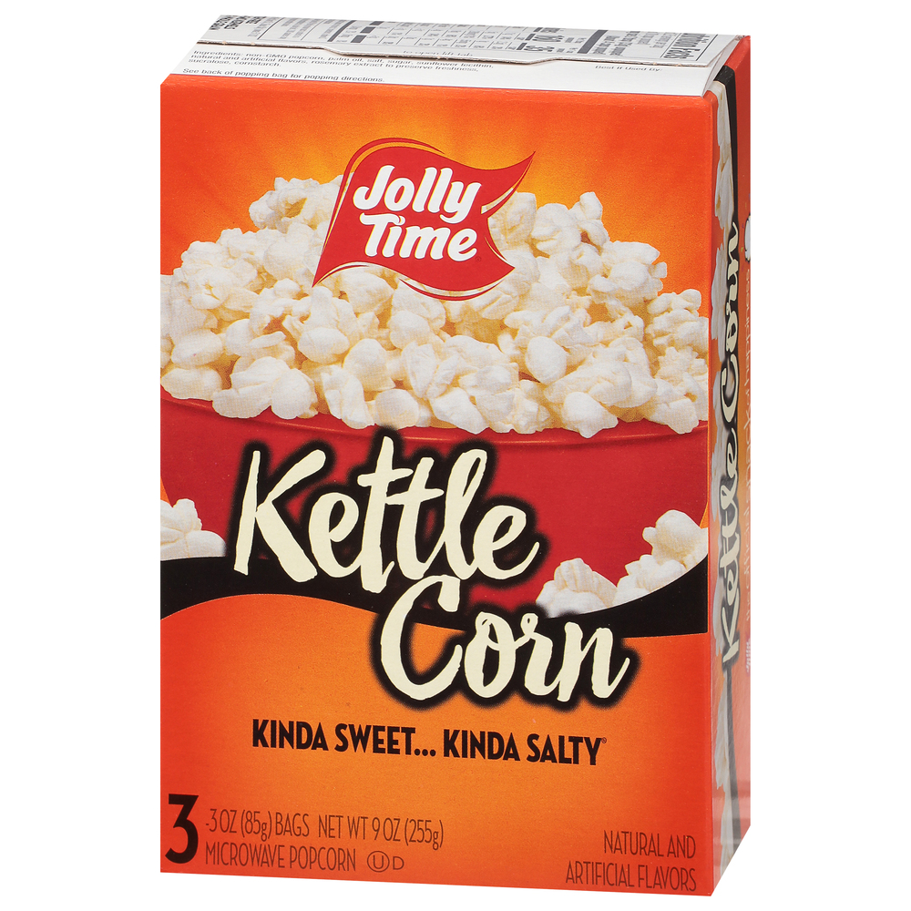 Jolly Time Microwave Popcorn, Kettle Corn