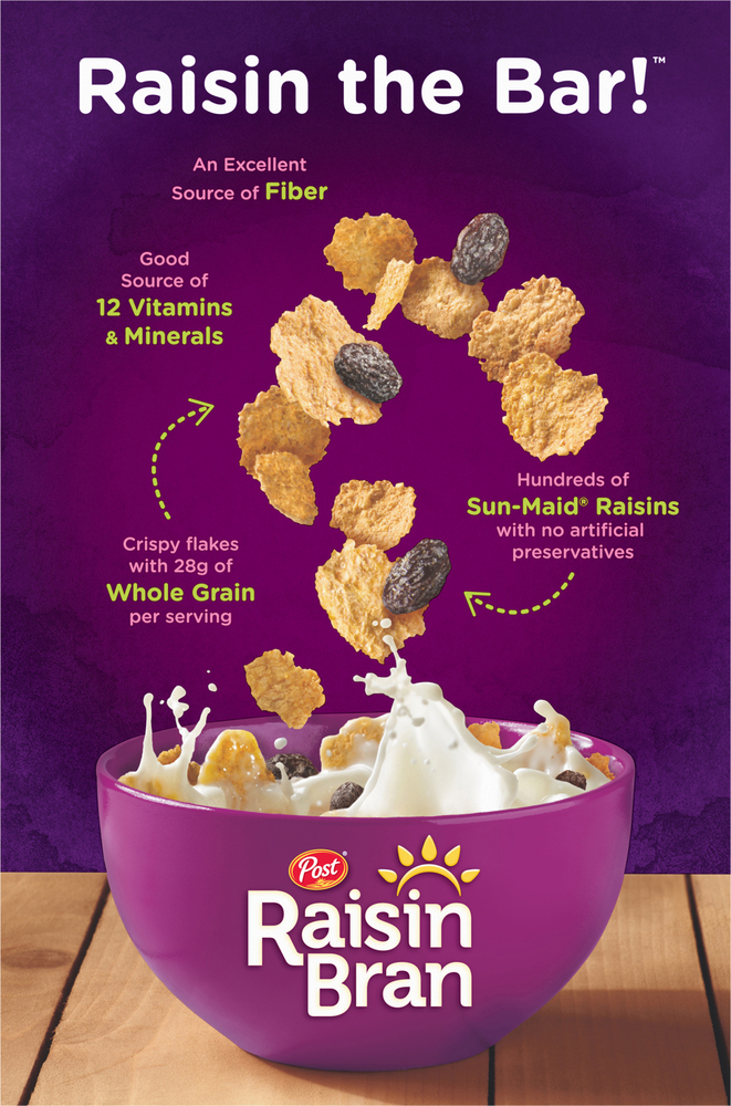 Raisin Bran CerealPlanogramBack