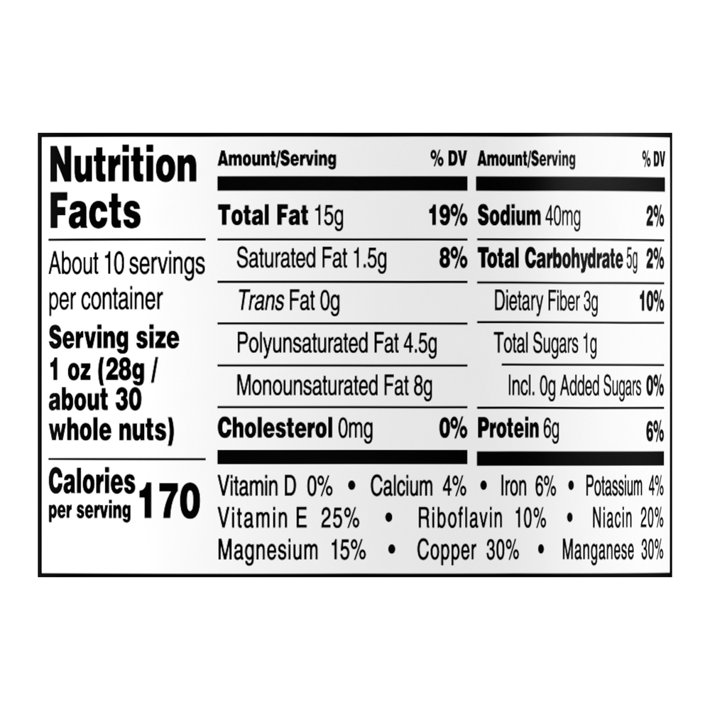 Planters Nutrition Heart Healthy MixNutritionFacts