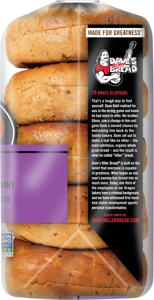 Dave's Killer Bread Bagels, Organic, Cinnamon Raisin RemixPlanogramRight