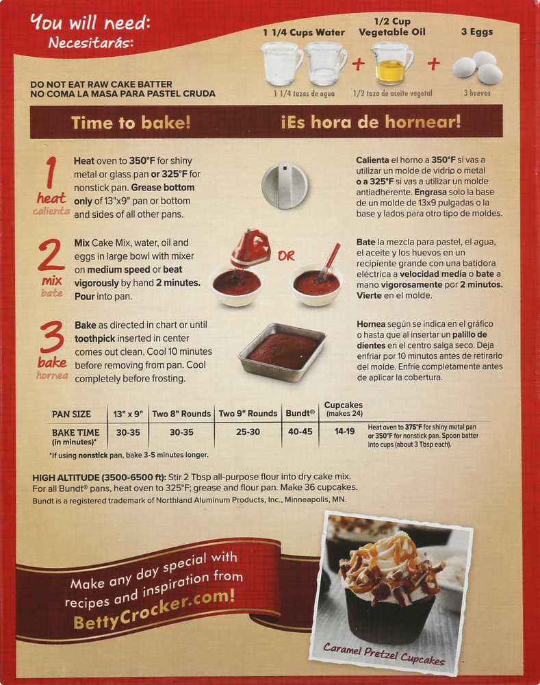 Betty crocker cake mix recipe discount