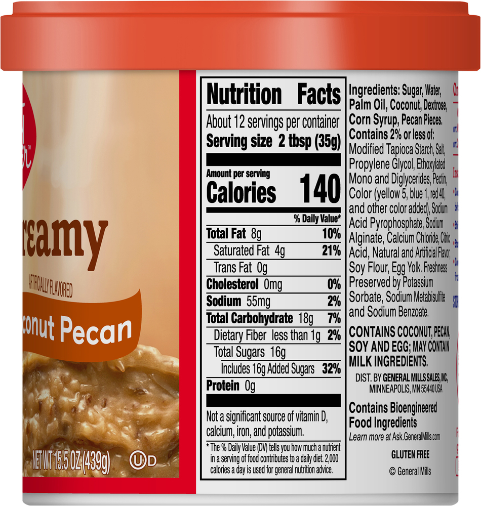 Betty Crocker Frosting, Rich & Creamy, Coconut PecanPlanogramRight
