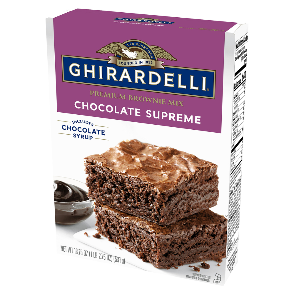 GHIRARDELLI Chocolate Supreme Premium Brownie MixFrontRightElevated