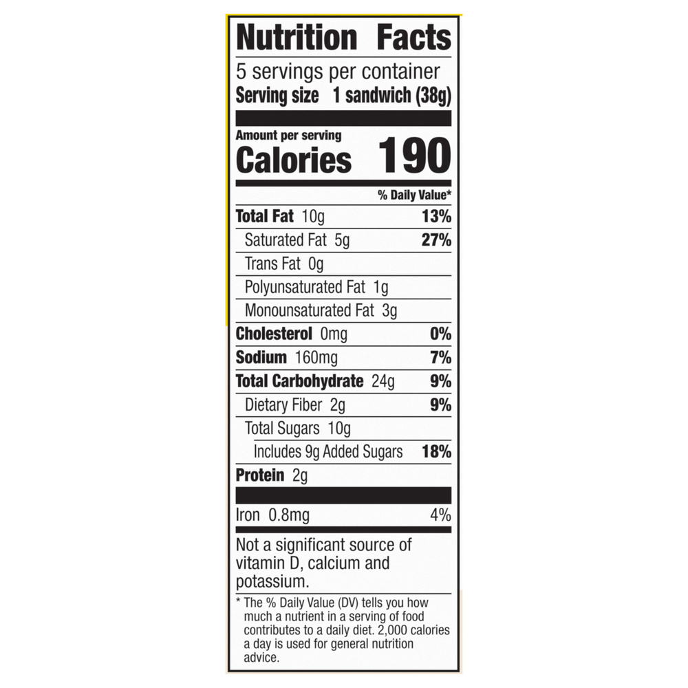 Nature Valley Biscuits, Coconut ButterNutritionFacts