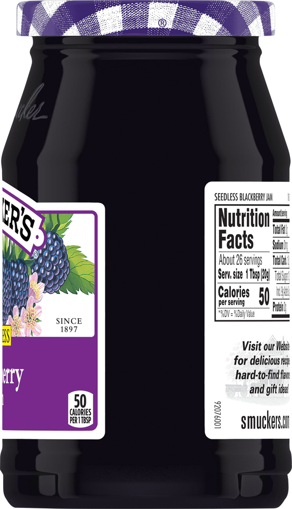 Smucker's Jam, Blackberry, Seedless