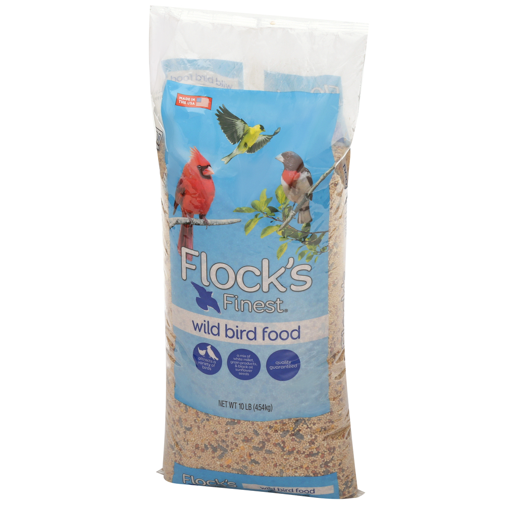 Flock's Finest Wild Bird Food-Front-Right-Elevated