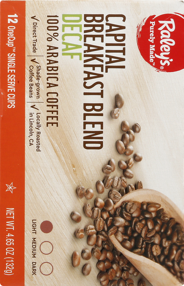 Raley's Purely Made Capital Breakfast Blend 100% Arabica Decaf