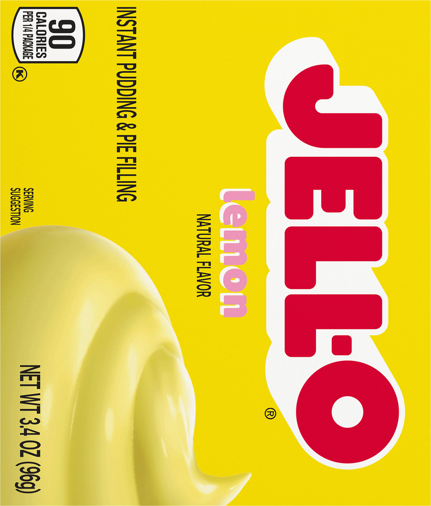 JellO Pudding & Pie Filling, Instant, LemonPlanogramBack