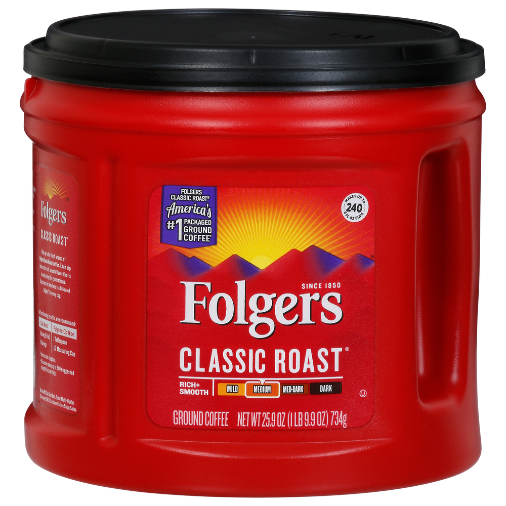 Folgers Coffee, Ground, Medium, Classic