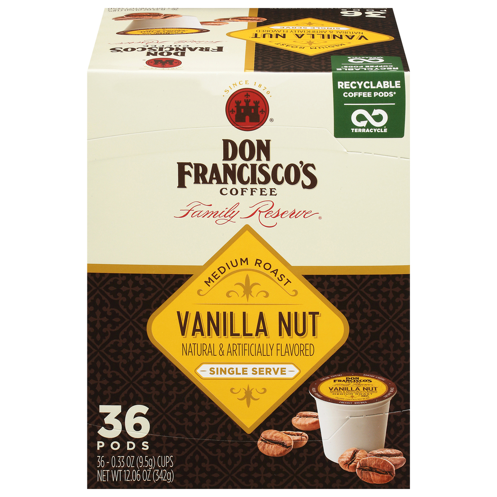Don Francisco s Family Reserve Coffee Medium Roast Vanilla Nut