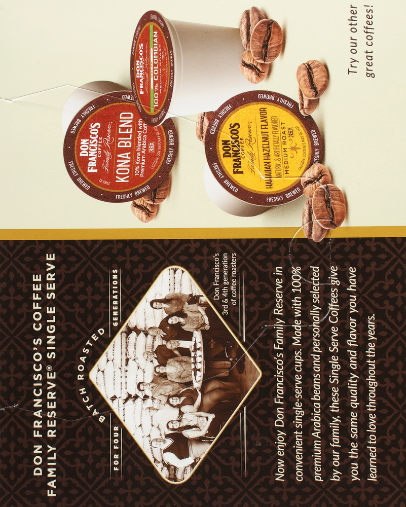 Don Francisco's Family Reserve Coffee, Medium Roast, Vanilla Nut