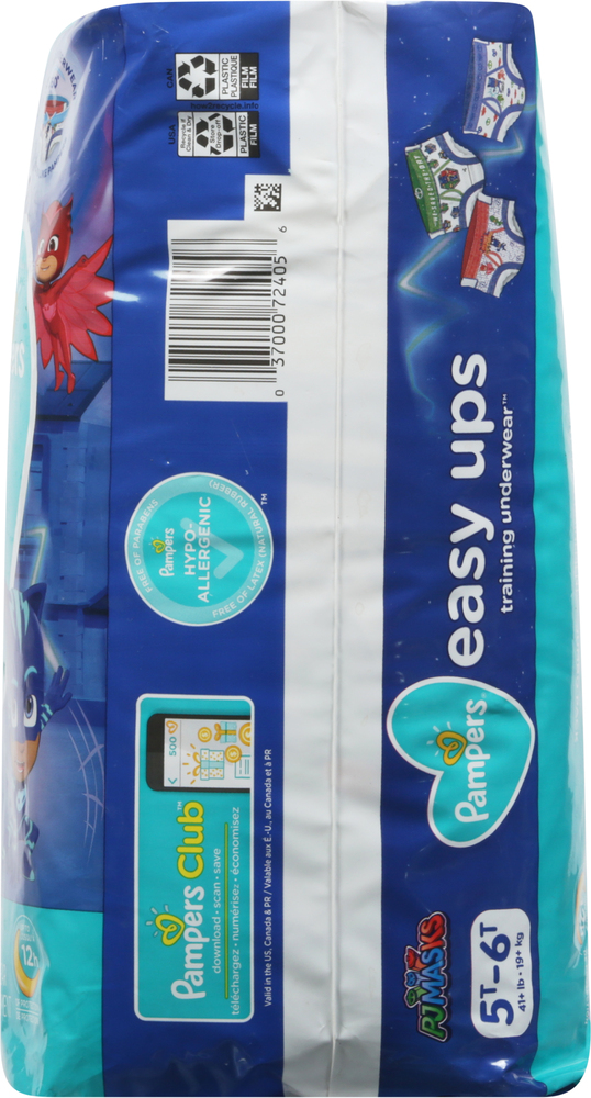 Pampers Easy Ups Training Underwear Boys Size 6 4T-5T 56 Count - 56 ea