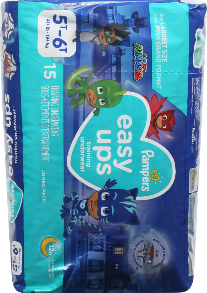 Pampers Easy Ups Training Pants Girls 4T-5T (37+ lbs), 18 count