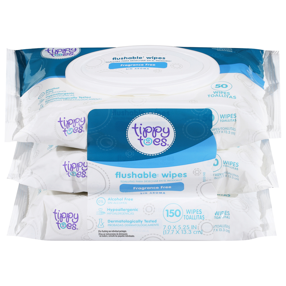 flushable diaper wipes