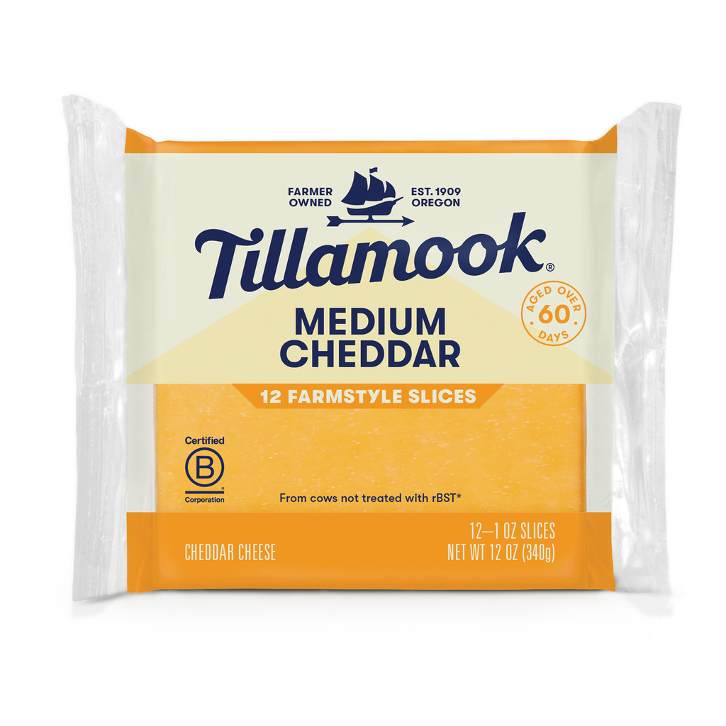 Tillamook Cheese, Medium Cheddar, Farmstyle, Thick CutHero