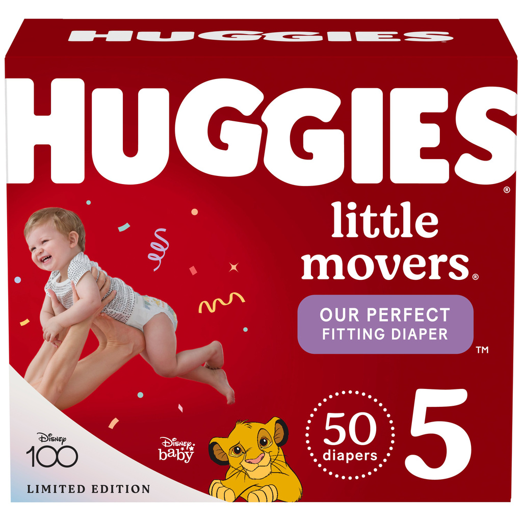 Huggies Little Movers Diapers Disney Baby 5 Over 27 lb