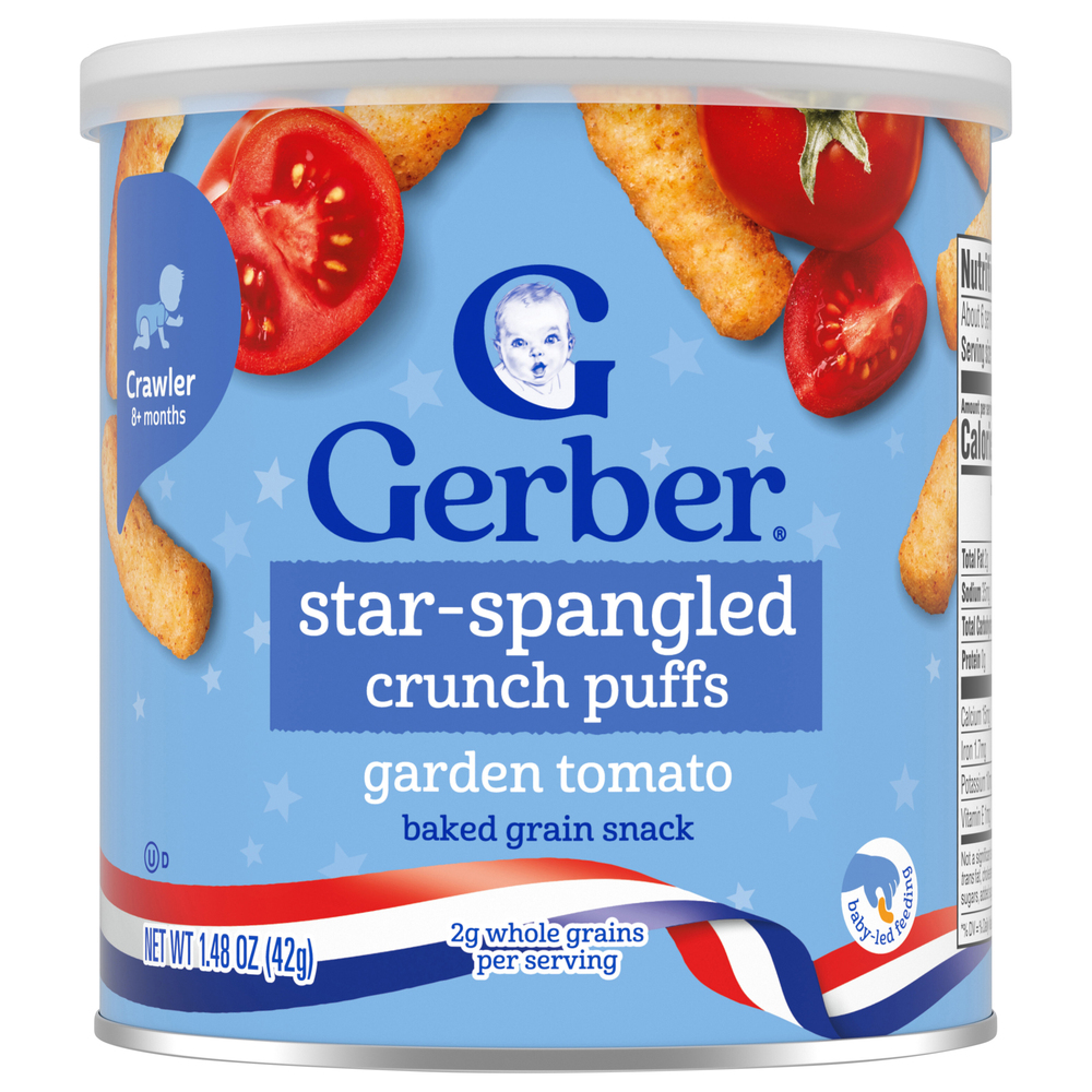 Gerber Lil' Crunchies Crawler (8+ Months) Garden Tomato Star