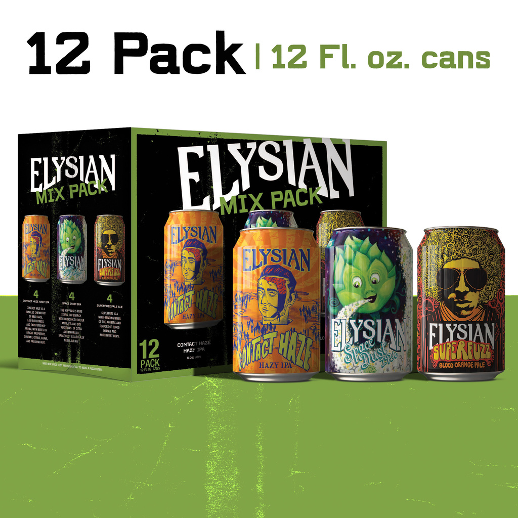 ★DONKIE★ Lysian lisian 2color Elysian IPA Beer Mixed Variety Pack 12 oz Cans - Shop Beer
