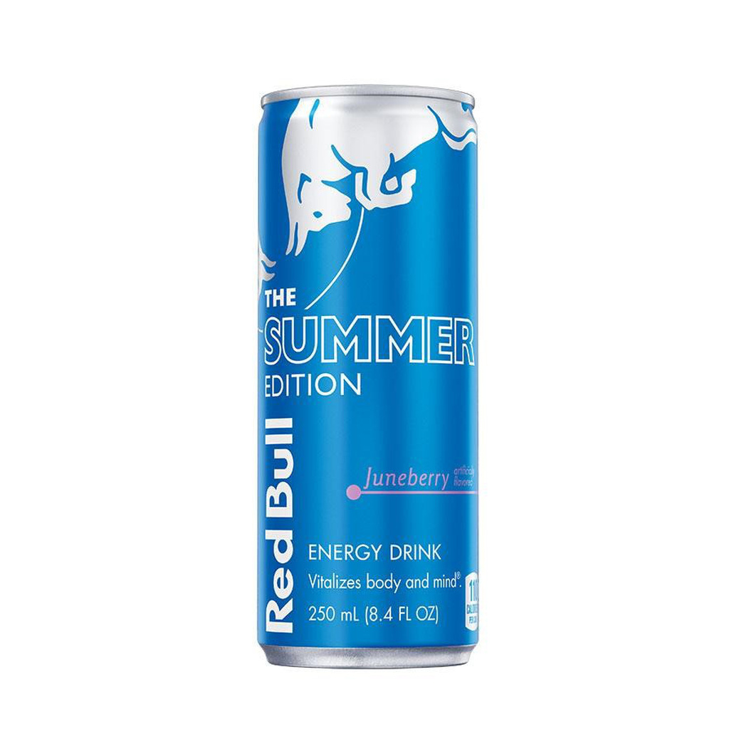 Red Bull Sea Blue Edition Energy Drink Juneberry, 80mg Caffeine
