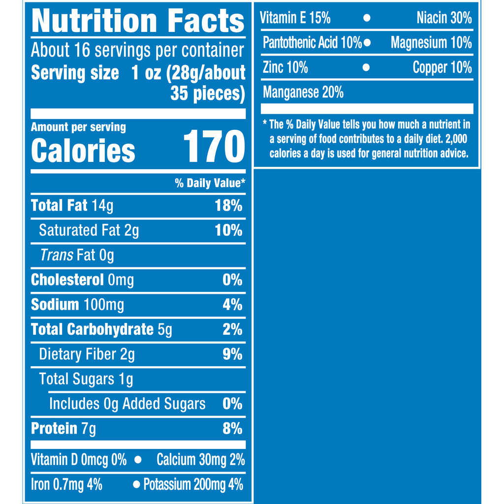 Planters Cocktail Peanuts, SaltedNutritionFacts