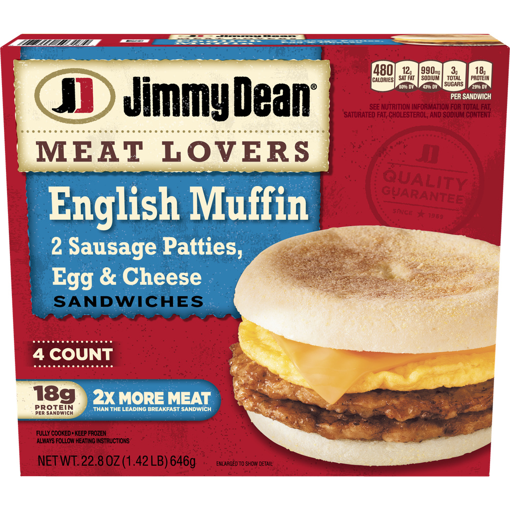 Jimmy Dean Jimmy Dean Meat Lovers English Muffin Breakfast Sandwiches