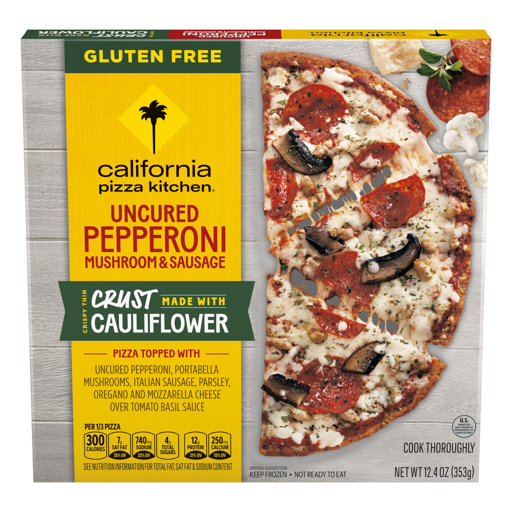 California Pizza Kitchen Pizza, Gluten Free, Crust Cauliflower, Uncured