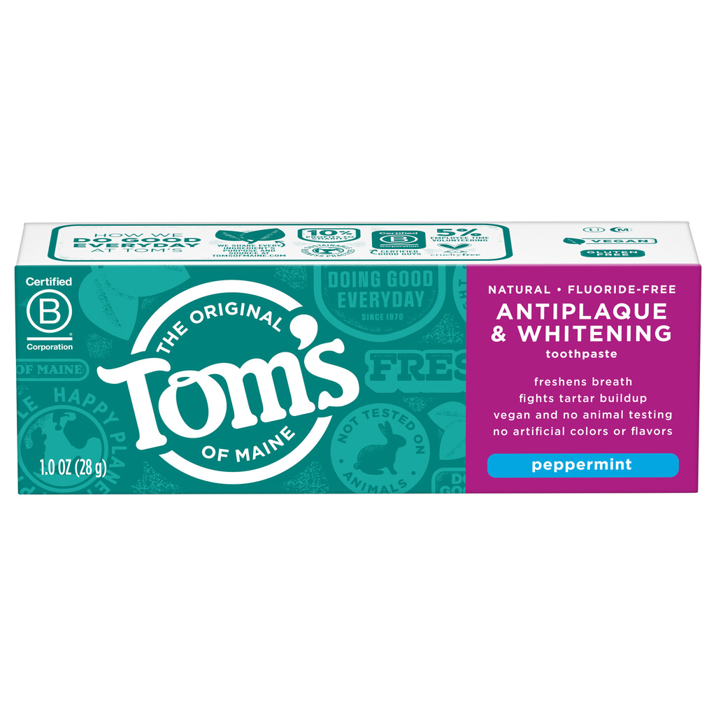 Tom's of Maine Toothpaste, Antiplaque & Whitening, Peppermint