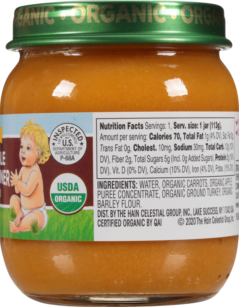 Organic turkey hot sale baby food
