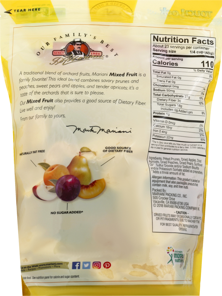 Mariani Mixed FruitPlanogramBack