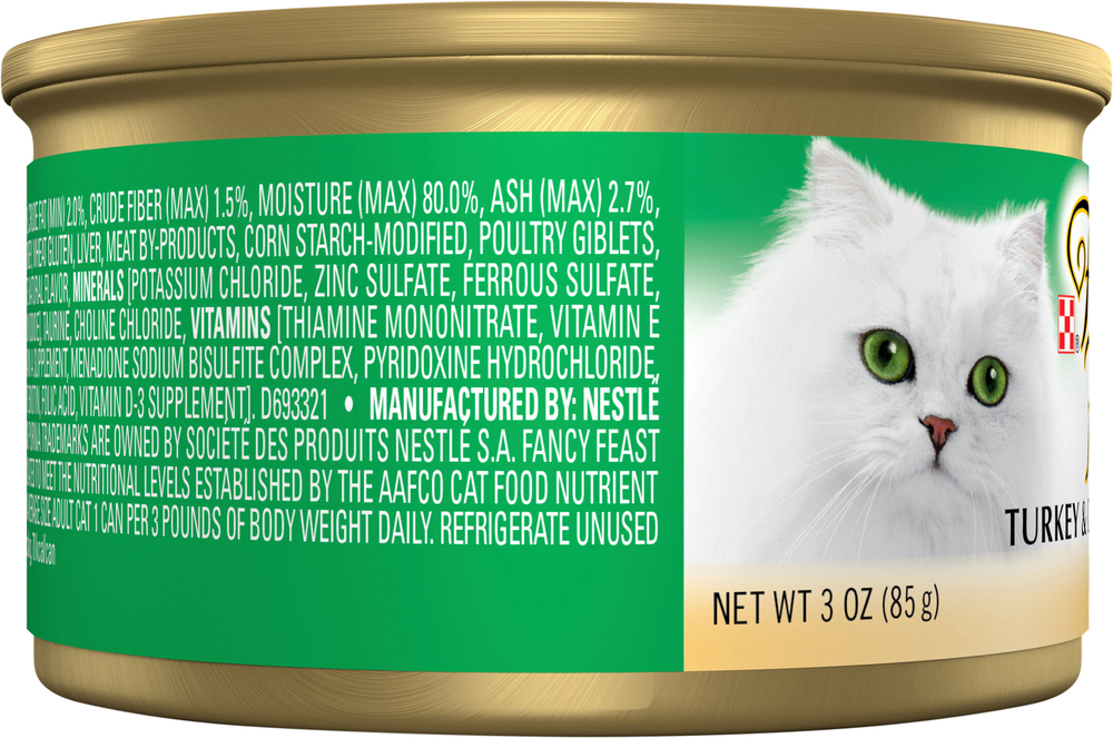 Fancy Feast Cat Food Gourmet Turkey Giblets Feast in Gravy