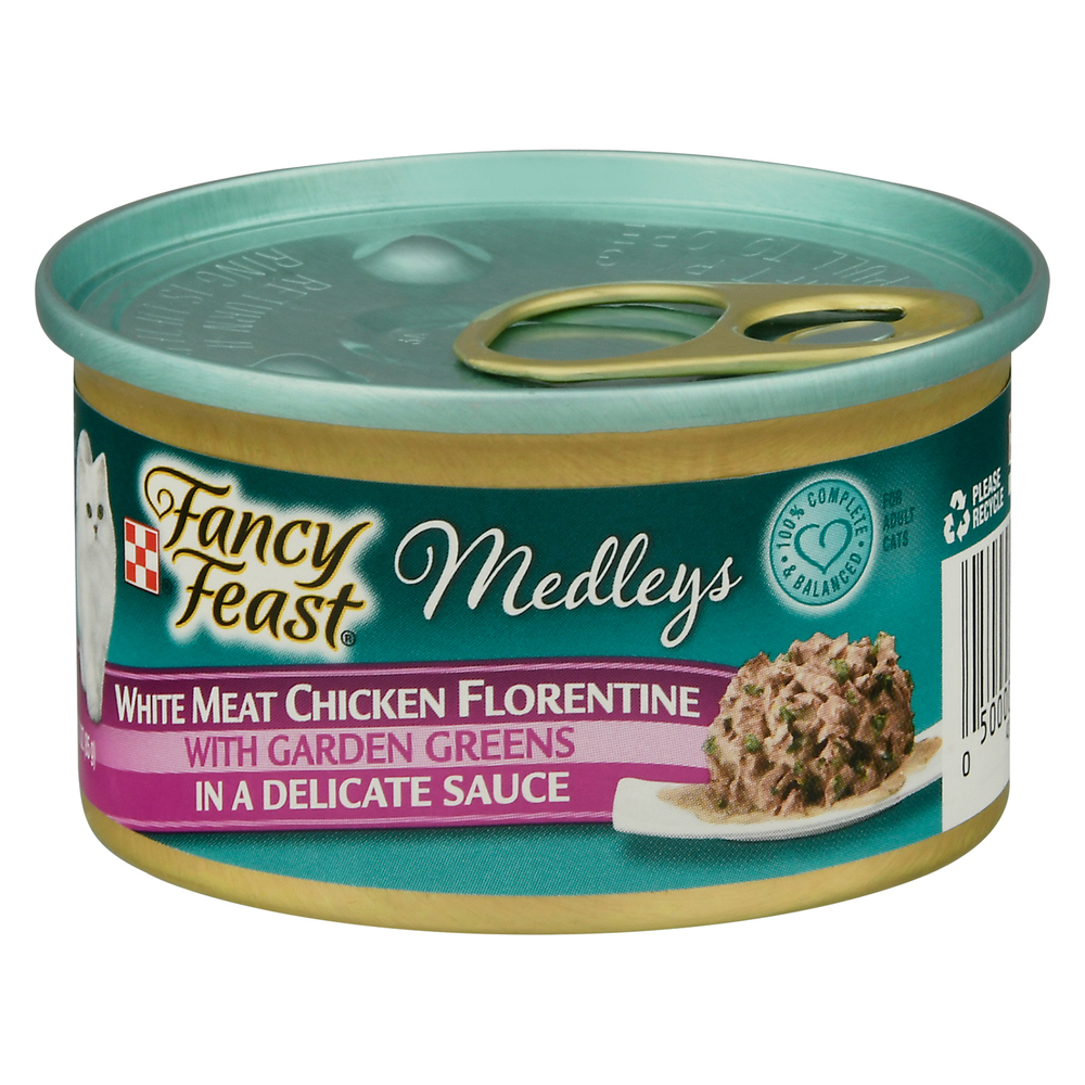 Fancy Feast Medleys Cat Food Gourmet White Meat Chicken Florentine