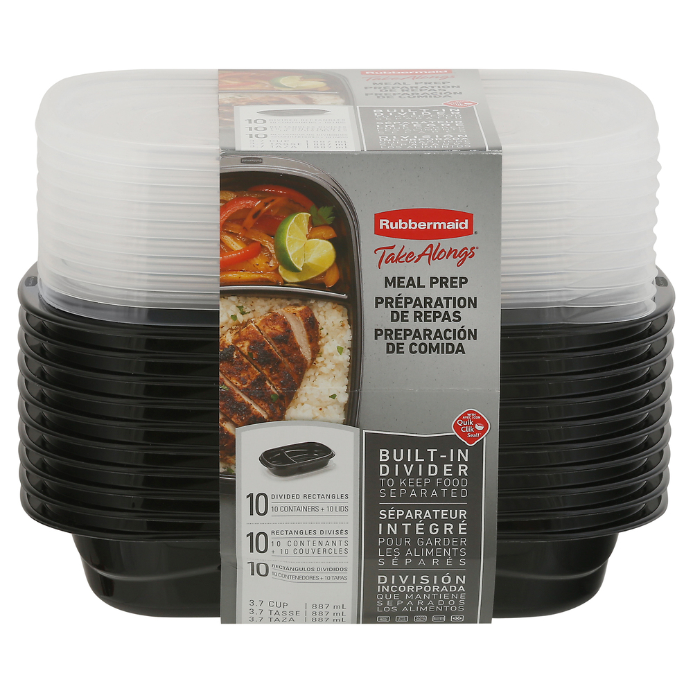 Rubbermaid Take Alongs Containers & Lids 3 Ea, Lunchbox Necessities