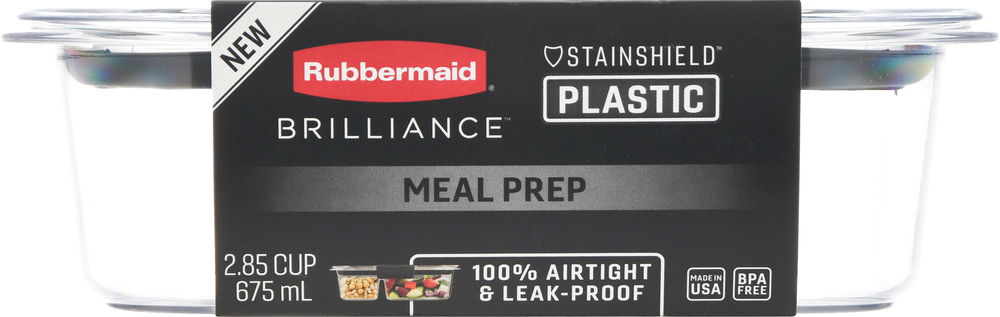 Rubbermaid Brilliance Meal Prep, Plastic
