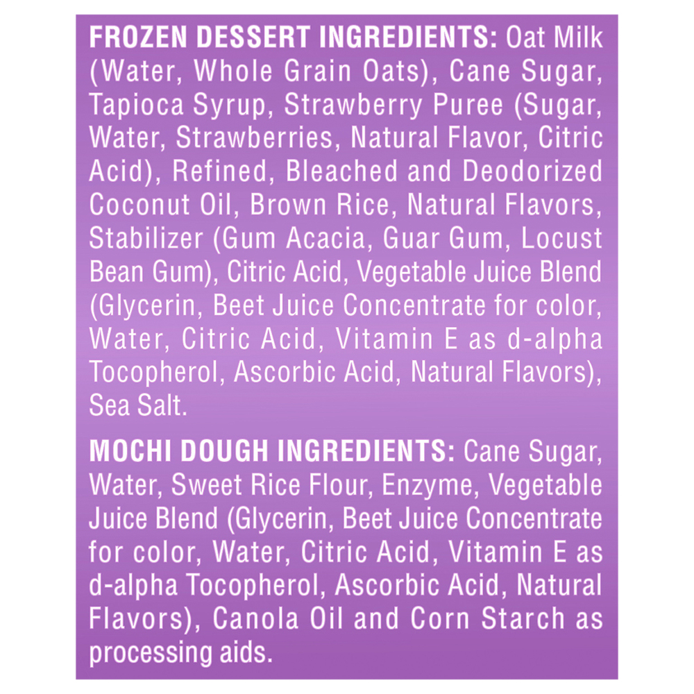 My/Mochi Frozen Dessert, Non Dairy, Strawberry