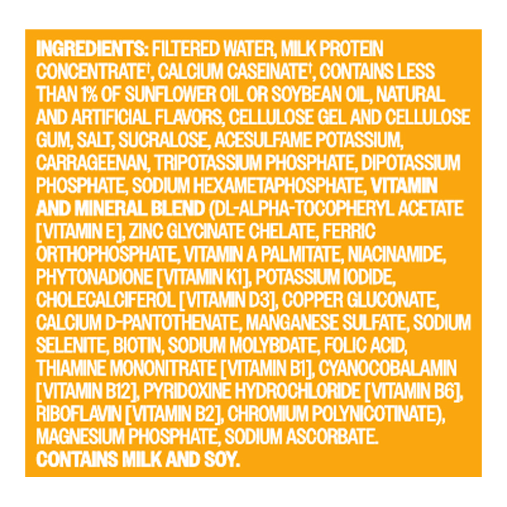 Premier Protein Bananas & Cream High Protein Shake-Ingredients